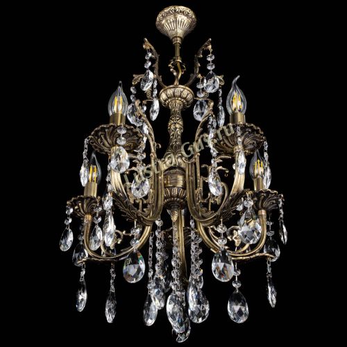 Люстра бронзовая Матильда №5/2 Журавлик в Сочи Гусь Хрустальный