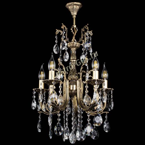 Люстра бронзовая Матильда №5/2 Звездочка в Сочи Гусь Хрустальный