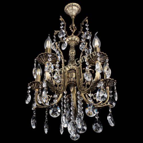 Люстра бронзовая Матильда №5/2 Звездочка в Сочи Гусь Хрустальный