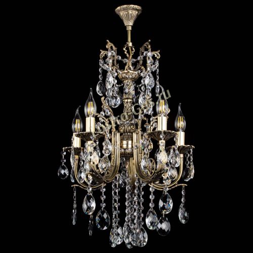 Люстра бронзовая Матильда №5/3 Баден в Сочи Гусь Хрустальный