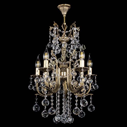 Люстра бронзовая Матильда №5/3 Шар в Сочи Гусь Хрустальный