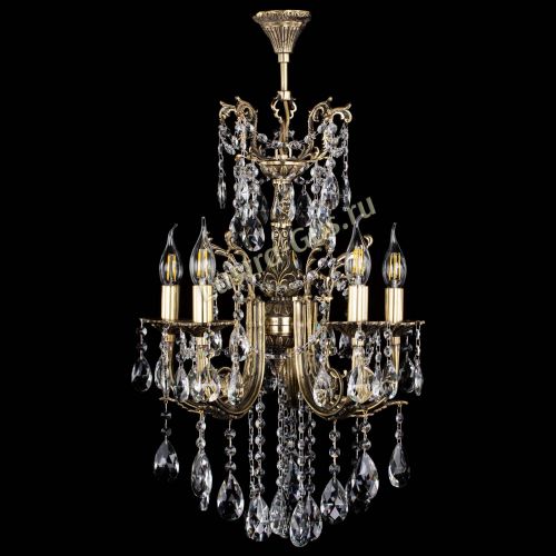 Люстра бронзовая Матильда №5/3 Журавлик в Сочи Гусь Хрустальный