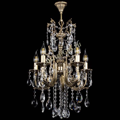 Люстра бронзовая Матильда №5/3 Журавлик в Сочи Гусь Хрустальный