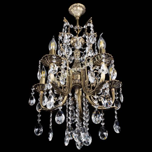 Люстра бронзовая Матильда №5/3 Журавлик в Сочи Гусь Хрустальный