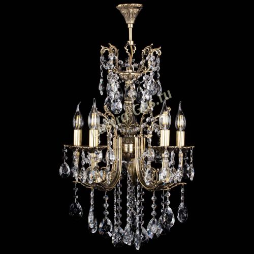 Люстра бронзовая Матильда №5/3 Звездочка в Сочи Гусь Хрустальный