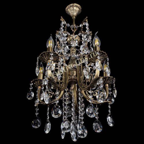 Люстра бронзовая Матильда №5/3 Звездочка в Сочи Гусь Хрустальный