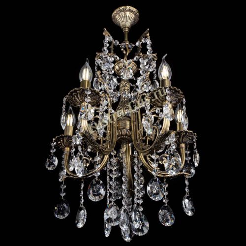 Люстра бронзовая Матильда №5/3 Звездочка в Сочи Гусь Хрустальный