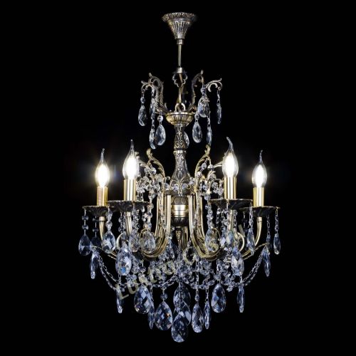 Люстра бронзовая Матильда №5 Баден в Сочи Гусь Хрустальный