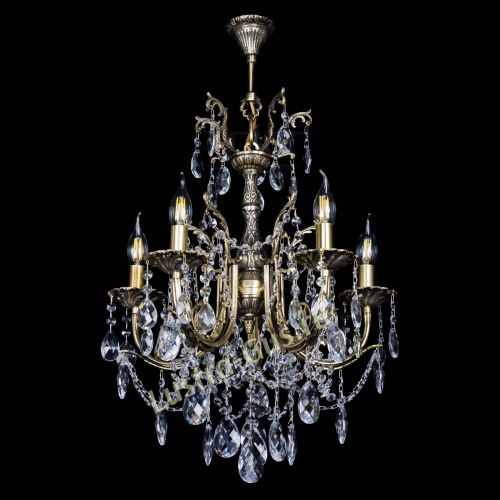 Люстра бронзовая Матильда №5 Баден в Сочи Гусь Хрустальный