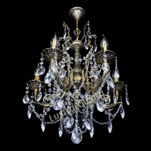 Люстра бронзовая Матильда №5 Баден в Сочи Гусь Хрустальный