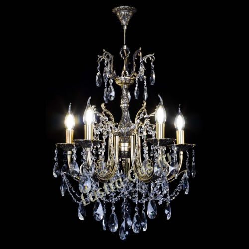 Люстра бронзовая Матильда №5 Лучик в Сочи Гусь Хрустальный