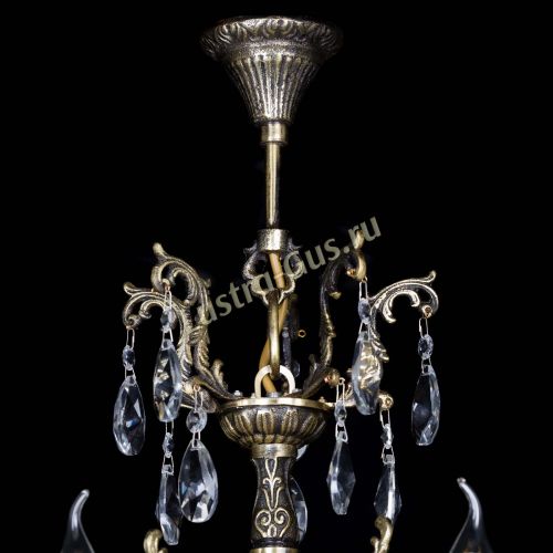 Люстра бронзовая Матильда №5 Лучик в Сочи Гусь Хрустальный