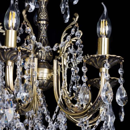 Люстра бронзовая Матильда №5 Лучик в Сочи Гусь Хрустальный