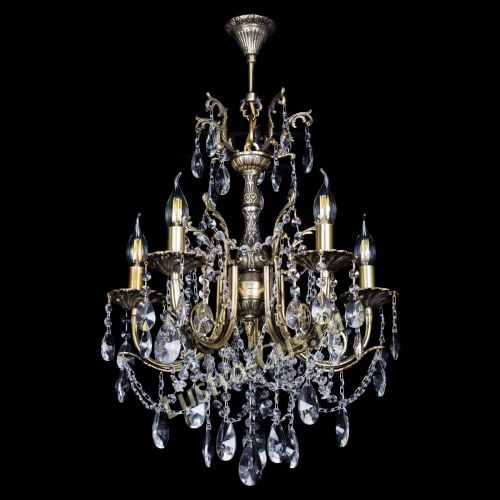 Люстра бронзовая Матильда №5 Лучик в Сочи Гусь Хрустальный