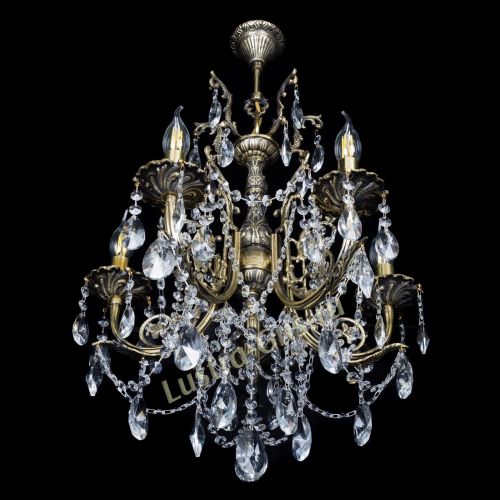 Люстра бронзовая Матильда №5 Лучик в Сочи Гусь Хрустальный