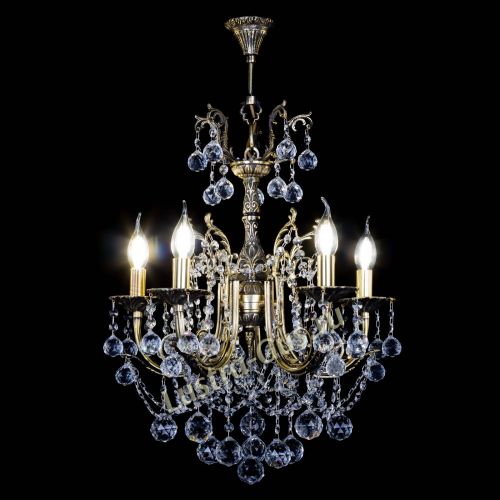 Люстра бронзовая Матильда №5 Шар в Сочи Гусь Хрустальный