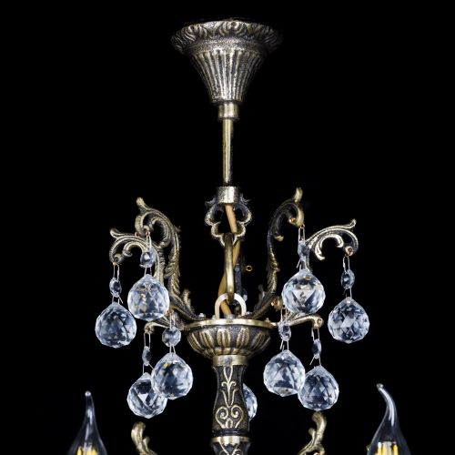 Люстра бронзовая Матильда №5 Шар в Сочи Гусь Хрустальный