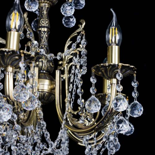 Люстра бронзовая Матильда №5 Шар в Сочи Гусь Хрустальный