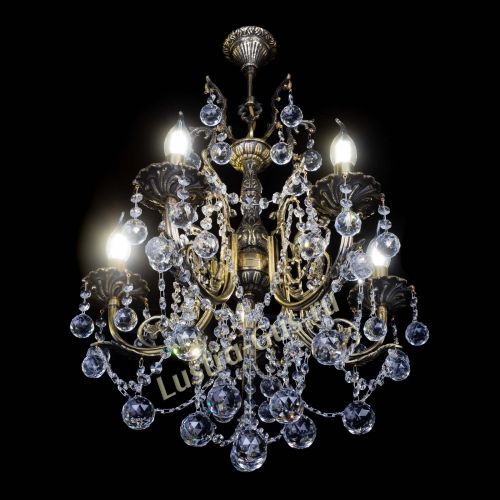 Люстра бронзовая Матильда №5 Шар в Сочи Гусь Хрустальный