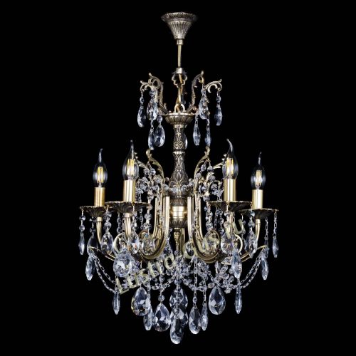 Люстра бронзовая Матильда №5 Журавлик в Сочи Гусь Хрустальный