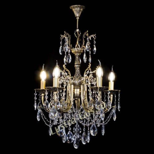 Люстра бронзовая Матильда №5 Журавлик в Сочи Гусь Хрустальный