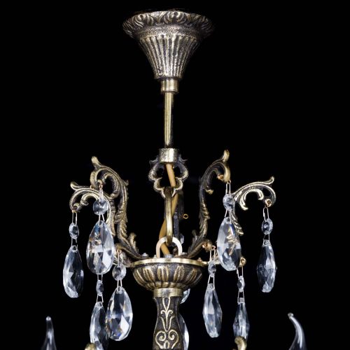 Люстра бронзовая Матильда №5 Журавлик в Сочи Гусь Хрустальный