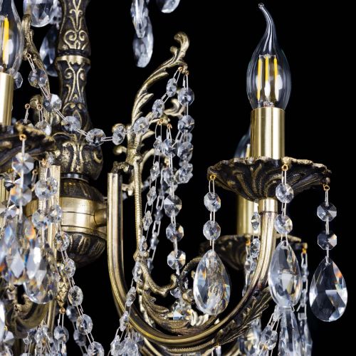 Люстра бронзовая Матильда №5 Журавлик в Сочи Гусь Хрустальный