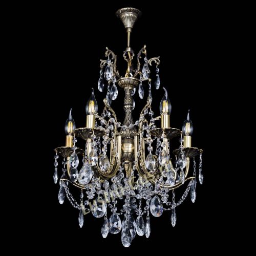 Люстра бронзовая Матильда №5 Журавлик в Сочи Гусь Хрустальный