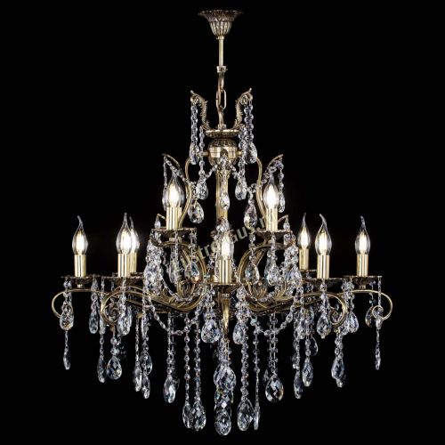 Люстра бронзовая Мелания №12/2 баден в Сочи Гусь Хрустальный