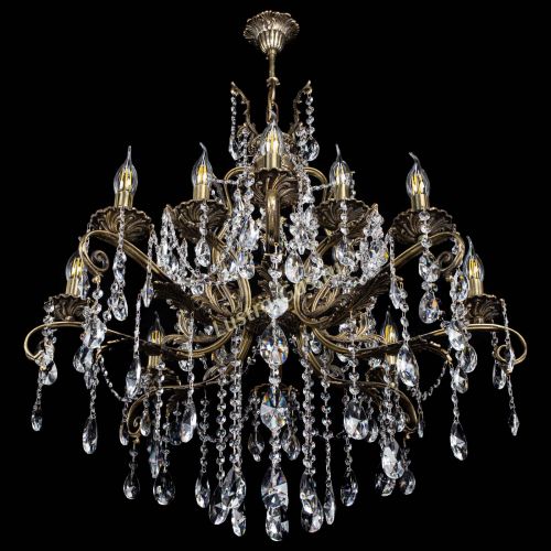 Люстра бронзовая Мелания №12/2 лучик в Сочи Гусь Хрустальный