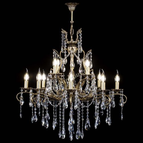 Люстра бронзовая Мелания №12/2 журавлик в Сочи Гусь Хрустальный