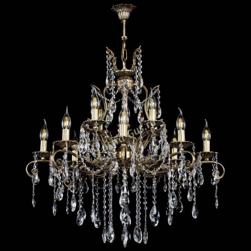 Люстра бронзовая Мелания №12/2 журавлик в Сочи Гусь Хрустальный