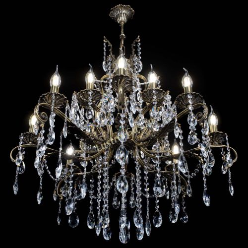 Люстра бронзовая Мелания №12/2 журавлик в Сочи Гусь Хрустальный