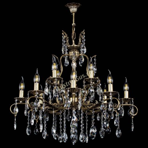 Люстра бронзовая Мелания №12/1 баден в Сочи Гусь Хрустальный