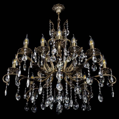 Люстра бронзовая Мелания №12/1 баден в Сочи Гусь Хрустальный