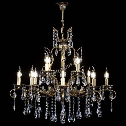 Люстра бронзовая Мелания №12/1 лучик в Сочи Гусь Хрустальный