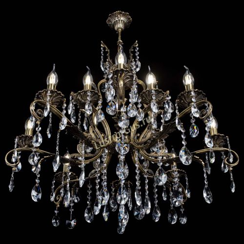 Люстра бронзовая Мелания №12/1 лучик в Сочи Гусь Хрустальный