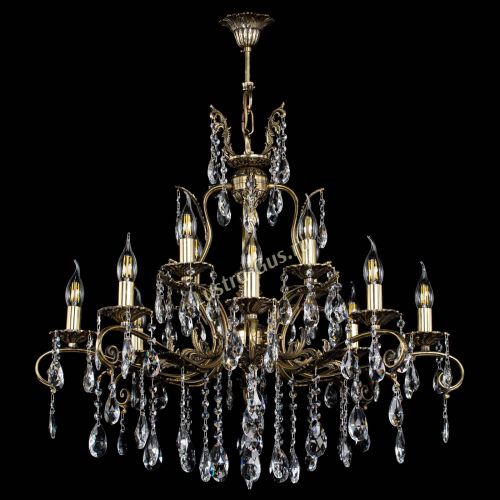 Люстра бронзовая Мелания №12/1 журавлик в Сочи Гусь Хрустальный