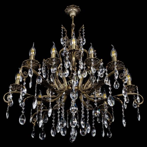 Люстра бронзовая Мелания №12/1 журавлик в Сочи Гусь Хрустальный