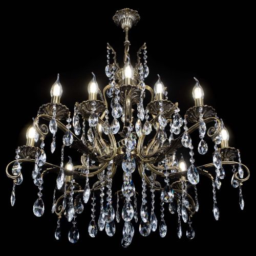 Люстра бронзовая Мелания №12/1 журавлик в Сочи Гусь Хрустальный