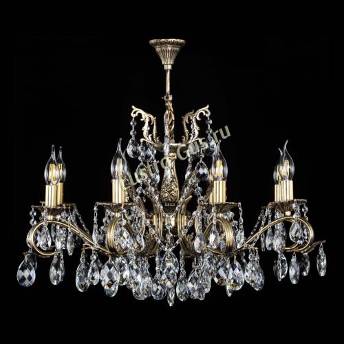 Люстра бронзовая Милана №1 баден в Сочи Гусь Хрустальный