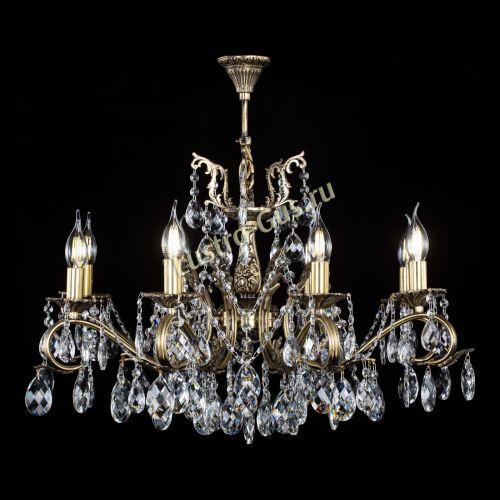 Люстра бронзовая Милана №1 баден в Сочи Гусь Хрустальный