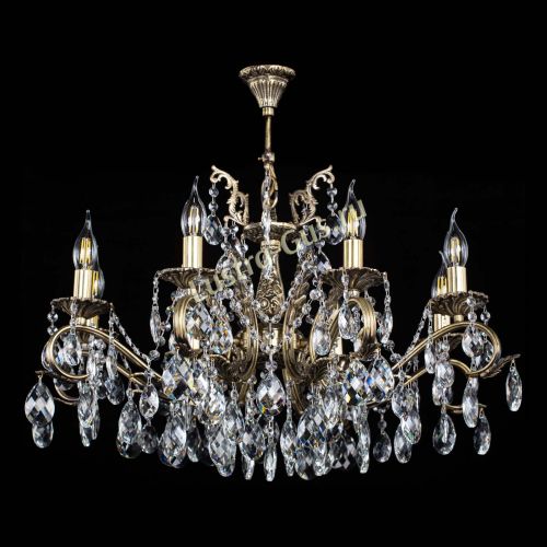 Люстра бронзовая Милана №1 баден в Сочи Гусь Хрустальный