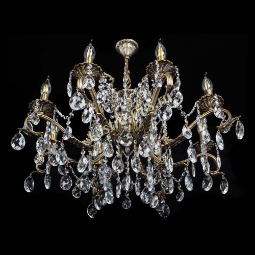 Люстра бронзовая Милана №1 баден в Сочи Гусь Хрустальный