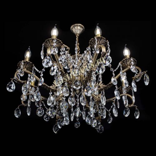 Люстра бронзовая Милана №1 баден в Сочи Гусь Хрустальный