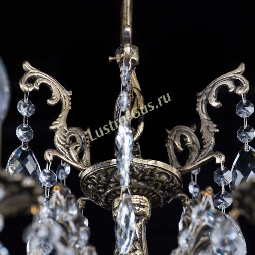 Люстра бронзовая Милана №1 баден в Сочи Гусь Хрустальный