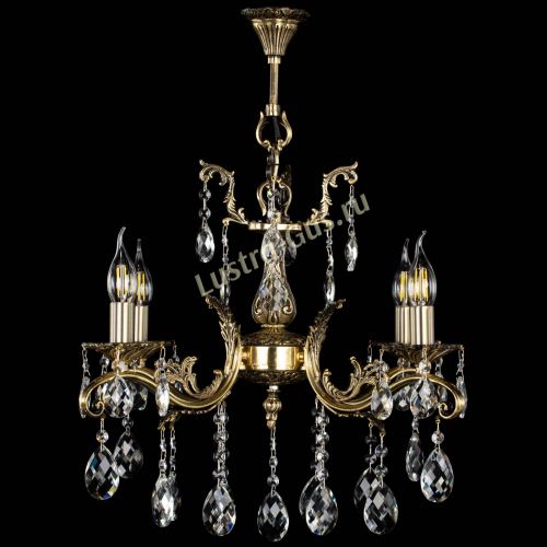 Люстра бронзовая Милана №4/2 баден в Сочи Гусь Хрустальный