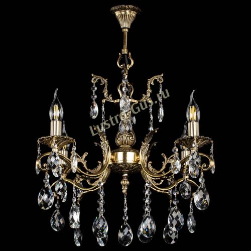 Люстра бронзовая Милана №4/2 баден в Сочи Гусь Хрустальный