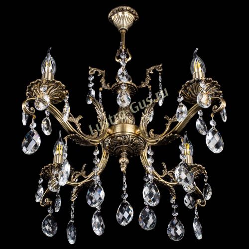 Люстра бронзовая Милана №4/2 баден в Сочи Гусь Хрустальный