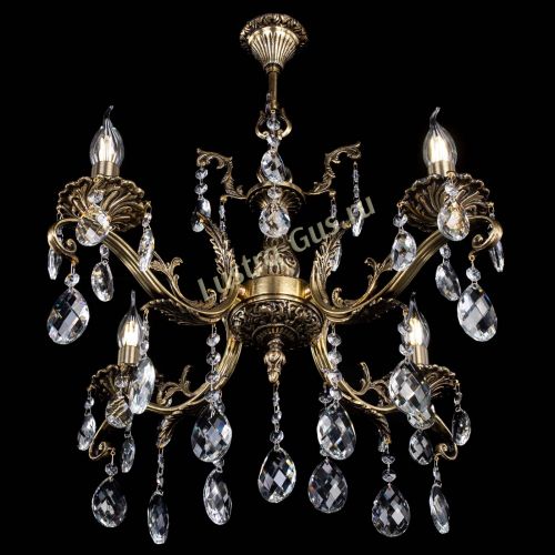 Люстра бронзовая Милана №4/2 баден в Сочи Гусь Хрустальный